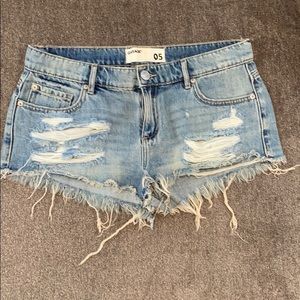Garage jean shorts